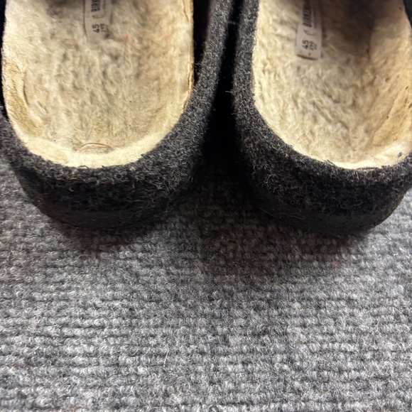 BIRKENSTOCK Men’s Charcoal Grey Zermatt Shearling Wool Felt Slipper size: 12 - Picture 8 of 10